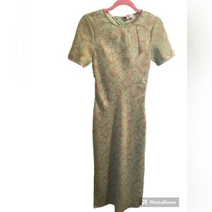 Floral Green Maxi Dress